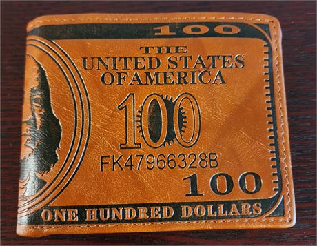 *NEW* 100-Dollar Bill Leather Wallet