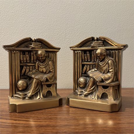 Philadelphia Manufacturing Co. Brass Bookends