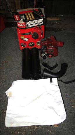 Toro Power Vac 2 Cycle Blower Vac