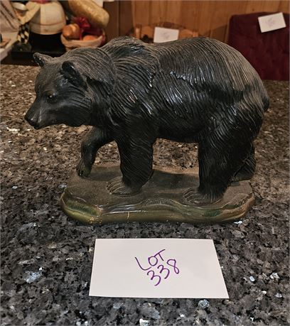 1948 Chalkware Black Bear Sculpture