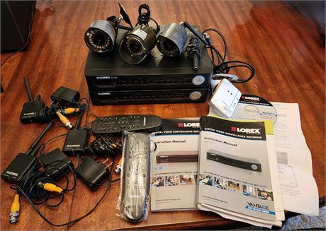 LOREX Video Surveillance~ 2 Receivers, 3 Cameras & Accessories