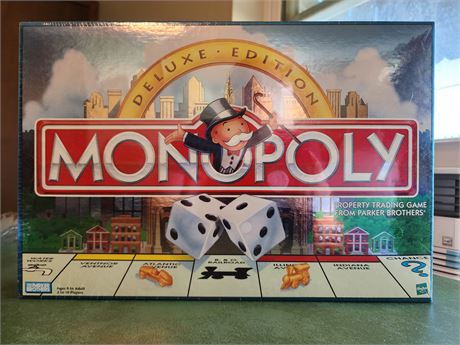 NIB Deluxe Monopoly Game-Still Wrapped in Plastic