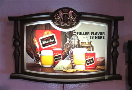 Black Label Lighted Beer Sign