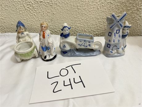 Antique Vintage Japanese Figurine Lot