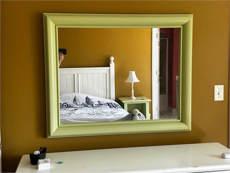 Young American Furniture Green Framed Mirror