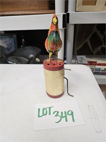 Vintage Tin Rooster Toy