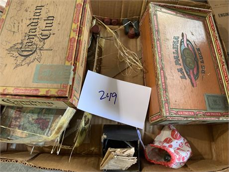 Antique Games and Toys and Old Cigar Boxes