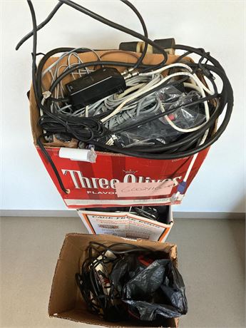 Misc Electrical Wiring Cleanout Lot (3 Boxes)