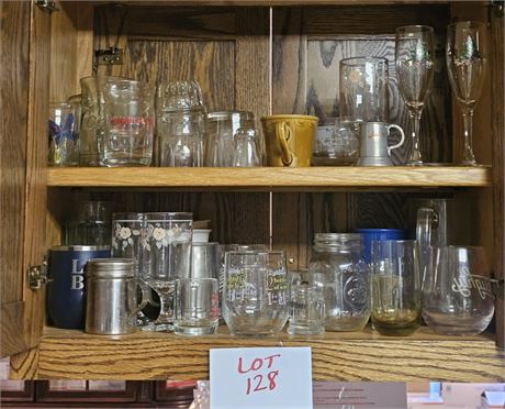 Cupboard Cleanout- Mixed Water Glasses, Juice, Wine & More