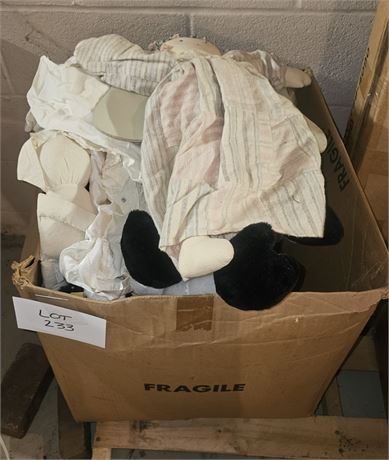 Large Box Of Mixed Plush Toys- Size, Style & Maker Vary