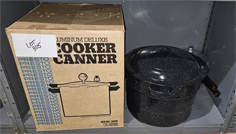 Aluminum Cooker Caner & Enamel Canning Pot