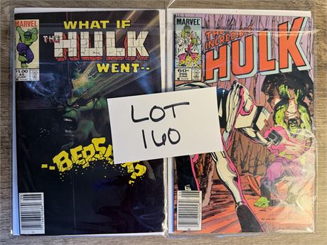 The Incredible Hulk Comic Book Lot of 2