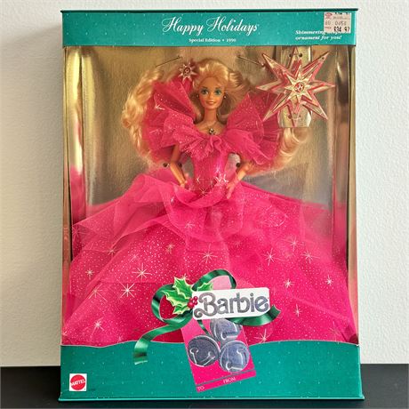 1990 Happy Holidays Special Edition Barbie Doll