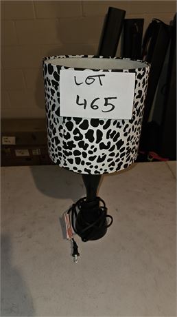 Black & White Cheetah Lamp