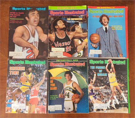 Various Basketball Sports Illustrated Magazines