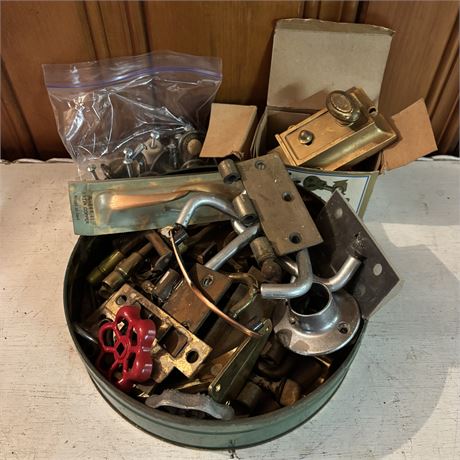 Mixed Lot of Vintage Hardware - Drawer Pulls, Knobs and More