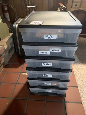 6 Drawer Plastic Storage With Wheels Made By Iris