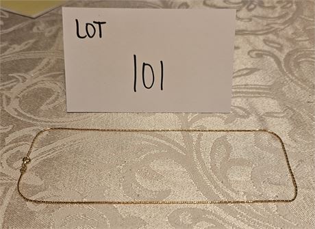 14K Gold 18" Necklace 1.3DWT