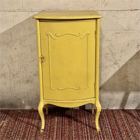 Antique Painted Cabinet - 36"T x 20 x 16.25"