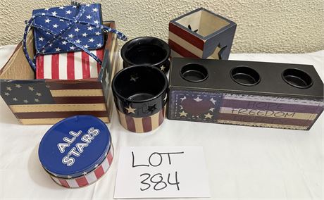 Red, White, Blue Independence Day Home Decor