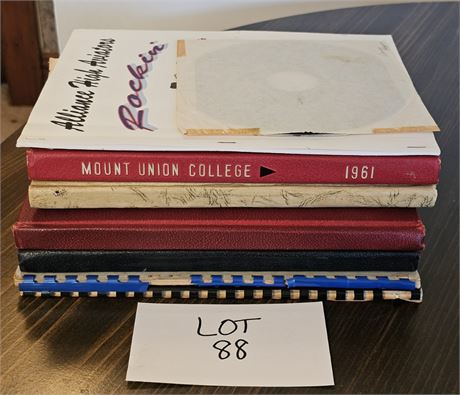 Vintage 1950s-60s Alliance High School Yearbooks & More