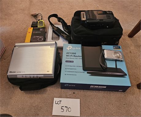 Mixed Cameras & Camcorder Lot - JVC, Kindle, Portable DVD Player & More