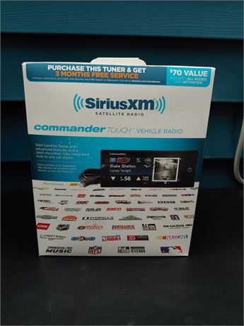 *NIB* Sirius XM Commander Touch Satellite Radio Tuner w/ Touchscreen Controller