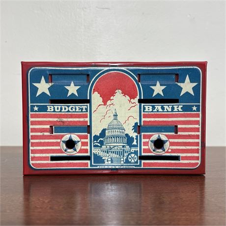 Marx USA Tin Litho Budget Coin Bank