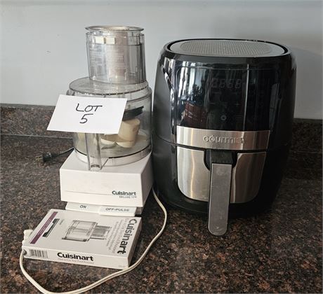 Gourmia 8qt Air Fryer & Cuisinart Deluxe Food Processor