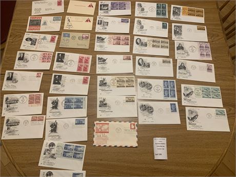 1956 First Day Covers (FDCs) Cachet Stamped Envelope Collection