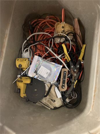 Tote of Misc Hardware Items