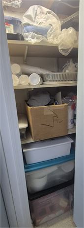 Closet Cleanout, Disposable Plates, Cups, etc