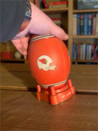 NFL Orange Plastic Football Shaped Water Jug Mugs - Vikings, Seahawks, Cardinals