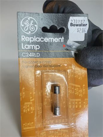 GE Replacement Door Bell Button Lamp/Light (Model C24RLD) Boxed Lot