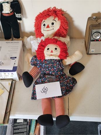 Vintage Raggedy Ann Dolls - Different Sizes