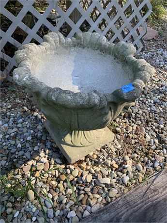 Concrete English Acanthus Leaf Urn