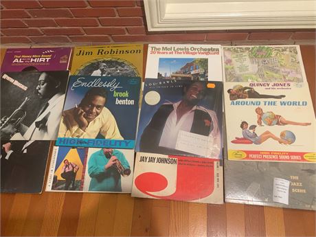 Jim Robinson, Wynton Marsalis, Brook Benton, Lou Rawls, Quincy Jones Album Lot