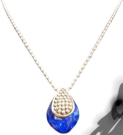 LAGOS Sterling Silver Maya Lapis Doublet Necklace