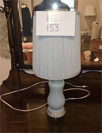 Blue Glass Table Lamp