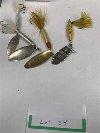 Lot of 4 Lures - Rooster Tail 5 - Rooster Tail 6 - Shyster