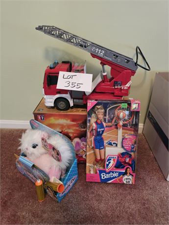 WNBA Barbie & TT Double Eagle Fire Truck 112 Toy in Box & More