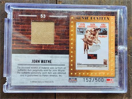 John Wayne Swatch Card