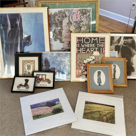 Framed Art and Wall Decor Lot