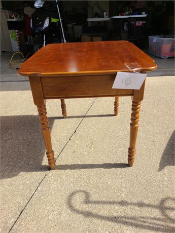 Wood End Table