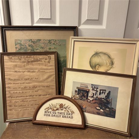 Antique & Vintage Art Lot - See Desc.