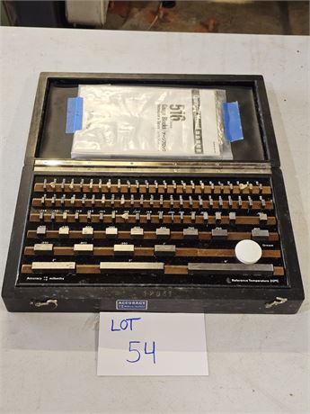 Mitutoyo 516 Series Gauge Blocks Set- Rectangular & Square