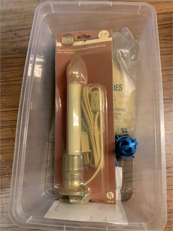Single Plastic Candlelight Candolier, Zip Ties & More