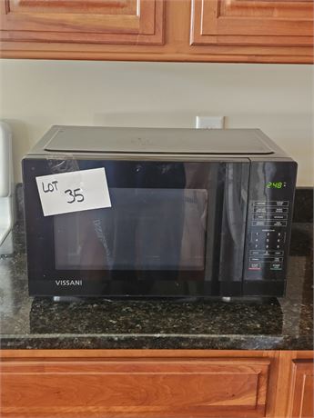 Vissani Black Microwave