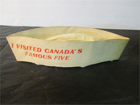 Antique All Cloth ' Canada's Famous Five Drive Cap