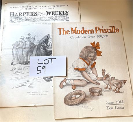Harper’s Weekly Jan. 20, 1900 / The Modern Priscilla